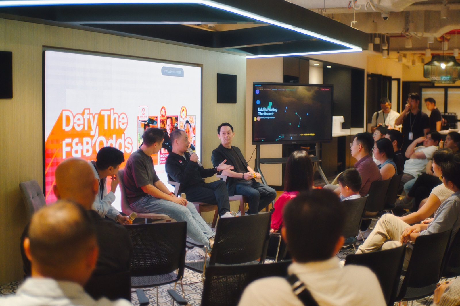 The Hard Way, an F&B founders panel with Cortext live at UE Square